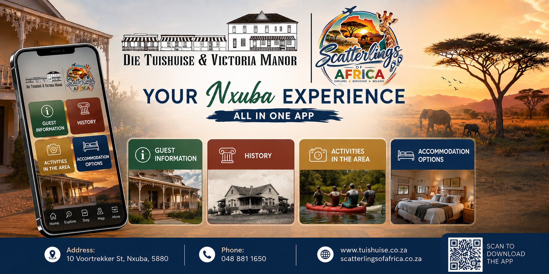 Die Tuishuise & Victoria Manor Banner